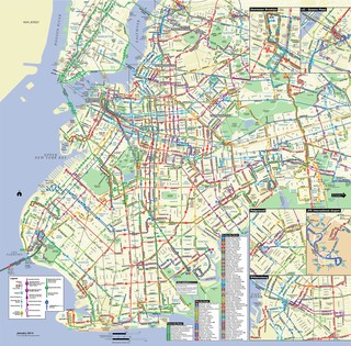 Plano de la red de autobus de Brooklyn