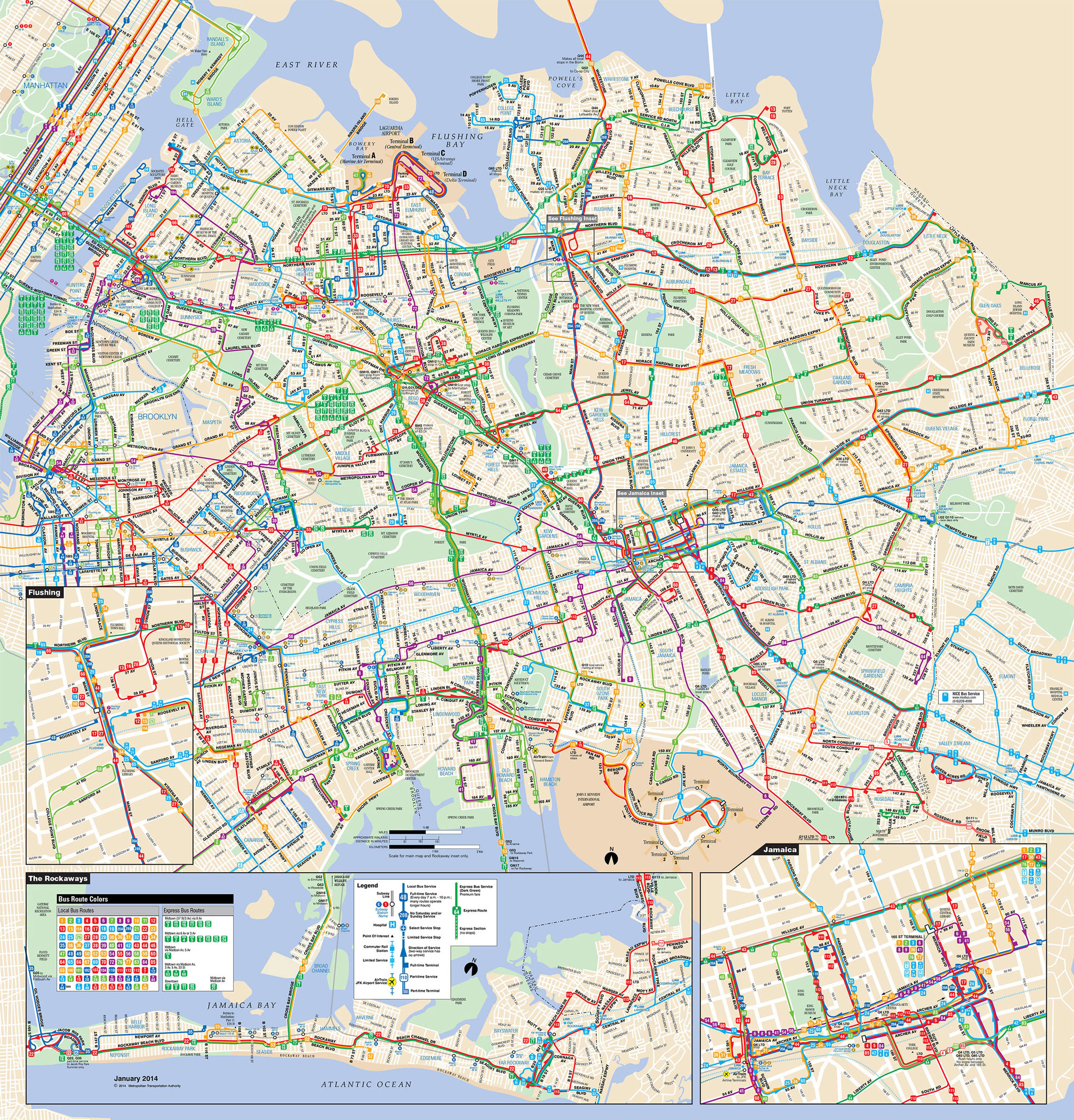 Mapa Bus Queens 