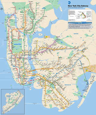 Plano de la red MTA de metro de Nueva York